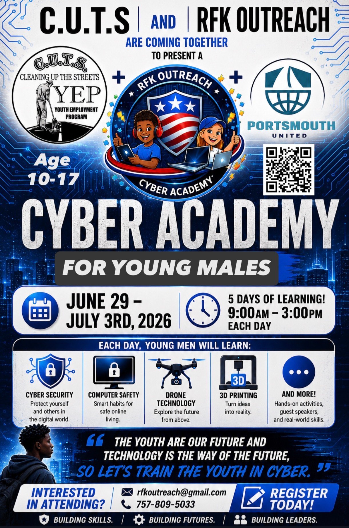 RFK Cyber Academy Portsmouth flyer