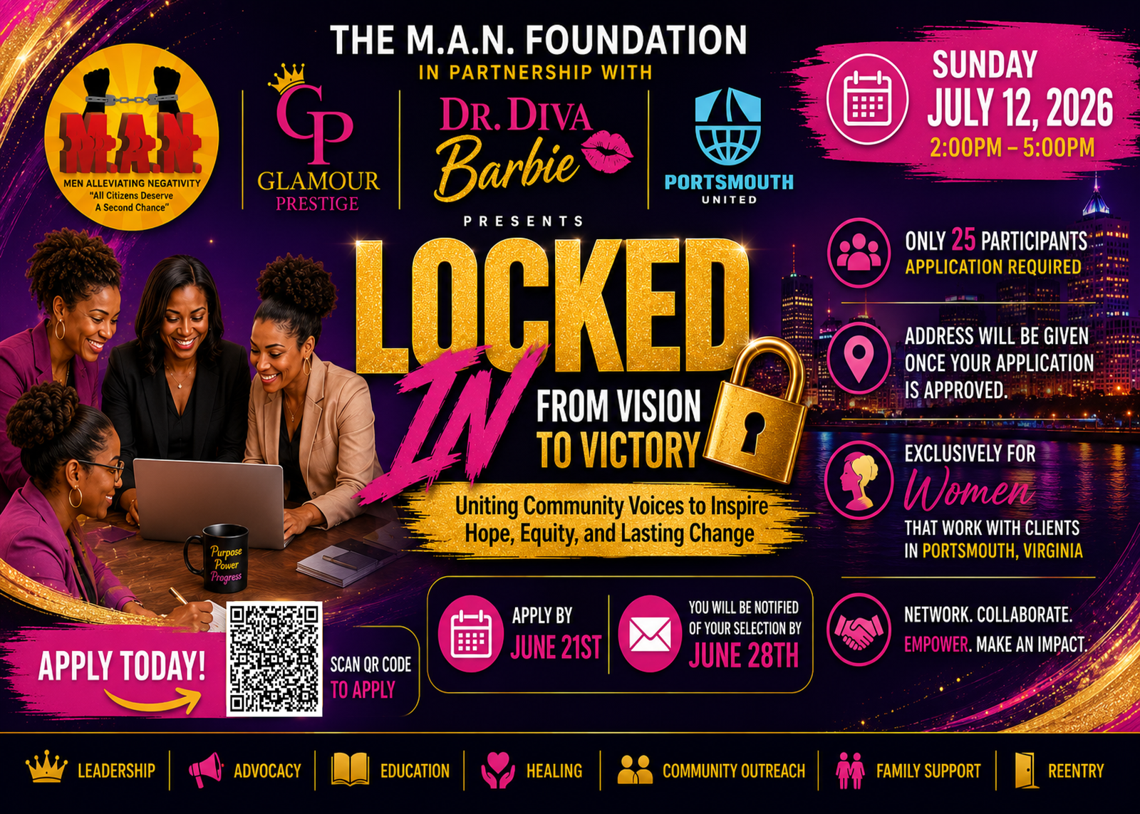Locked In: From Vision to Victory flyer
